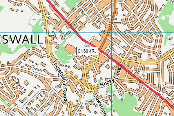 CH60 4RJ map - OS VectorMap District (Ordnance Survey)