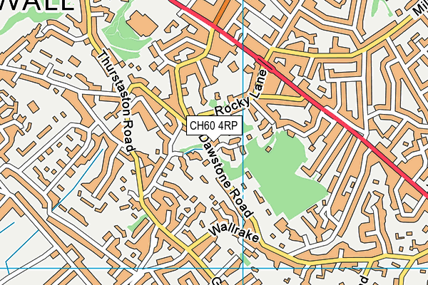 CH60 4RP map - OS VectorMap District (Ordnance Survey)