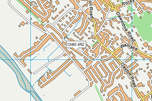 CH60 4RZ map - OS VectorMap District (Ordnance Survey)