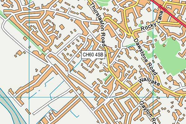 CH60 4SB map - OS VectorMap District (Ordnance Survey)