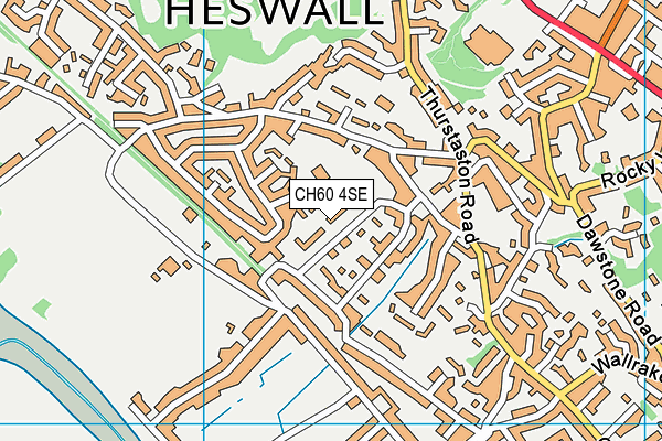CH60 4SE map - OS VectorMap District (Ordnance Survey)