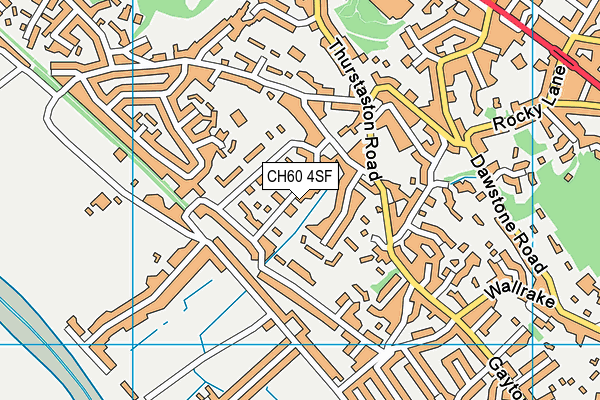CH60 4SF map - OS VectorMap District (Ordnance Survey)