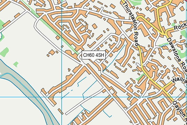 CH60 4SH map - OS VectorMap District (Ordnance Survey)