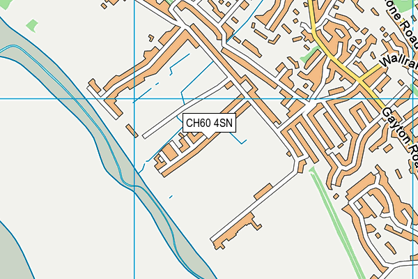 CH60 4SN map - OS VectorMap District (Ordnance Survey)