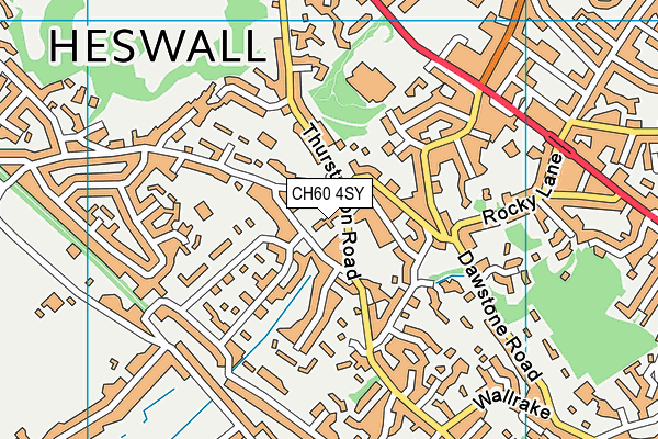 CH60 4SY map - OS VectorMap District (Ordnance Survey)