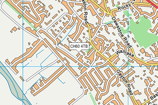 CH60 4TB map - OS VectorMap District (Ordnance Survey)