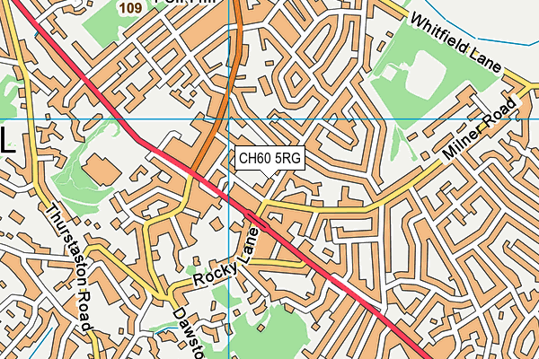 CH60 5RG map - OS VectorMap District (Ordnance Survey)