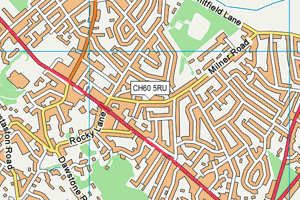 CH60 5RU map - OS VectorMap District (Ordnance Survey)