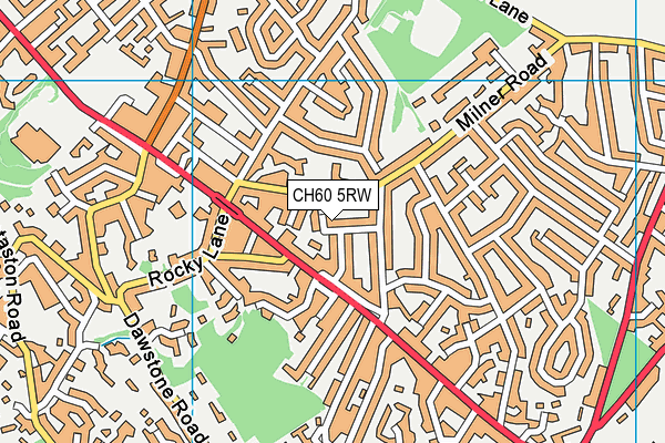 CH60 5RW map - OS VectorMap District (Ordnance Survey)