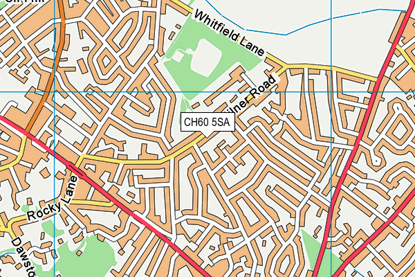 CH60 5SA map - OS VectorMap District (Ordnance Survey)