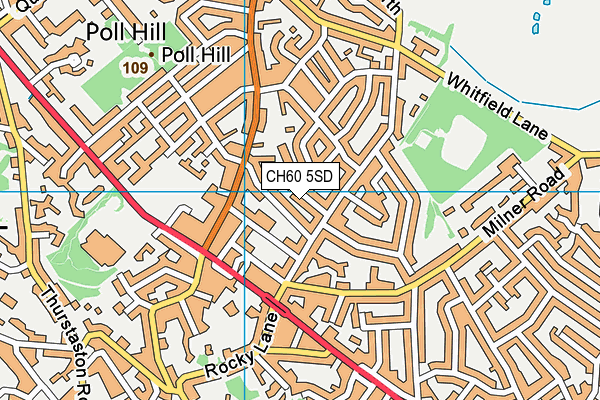 CH60 5SD map - OS VectorMap District (Ordnance Survey)