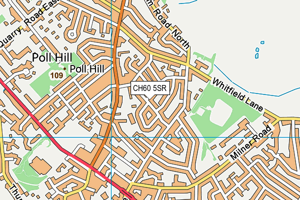 CH60 5SR map - OS VectorMap District (Ordnance Survey)