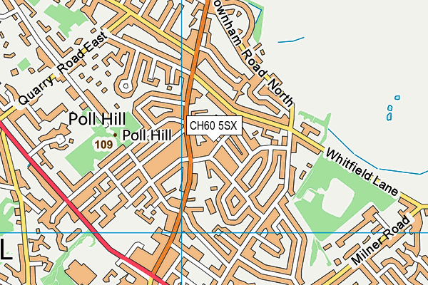 CH60 5SX map - OS VectorMap District (Ordnance Survey)