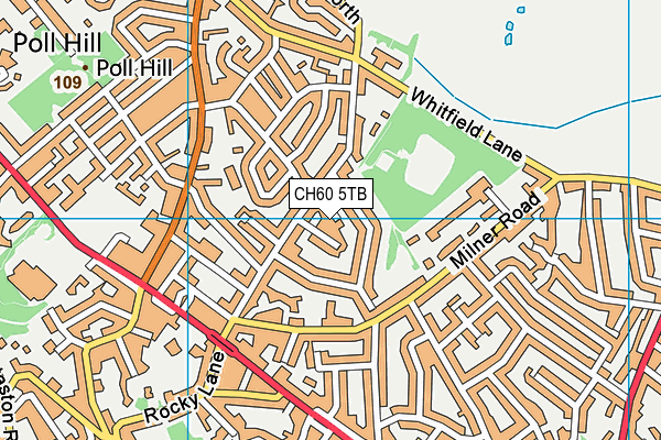 CH60 5TB map - OS VectorMap District (Ordnance Survey)
