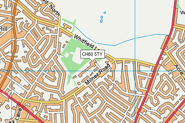 CH60 5TY map - OS VectorMap District (Ordnance Survey)