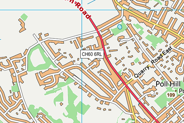 CH60 6RL map - OS VectorMap District (Ordnance Survey)