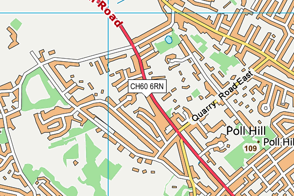 CH60 6RN map - OS VectorMap District (Ordnance Survey)