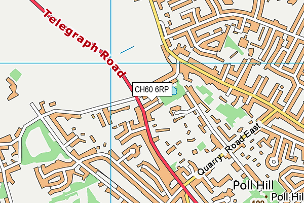 CH60 6RP map - OS VectorMap District (Ordnance Survey)