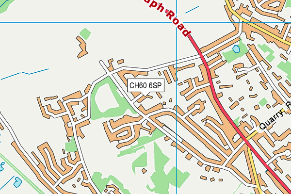 CH60 6SP map - OS VectorMap District (Ordnance Survey)