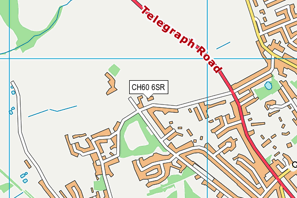 CH60 6SR map - OS VectorMap District (Ordnance Survey)