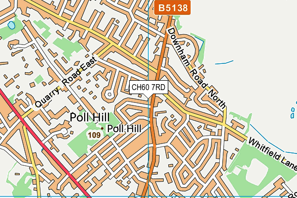 CH60 7RD map - OS VectorMap District (Ordnance Survey)