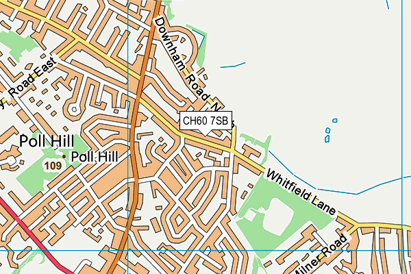 CH60 7SB map - OS VectorMap District (Ordnance Survey)