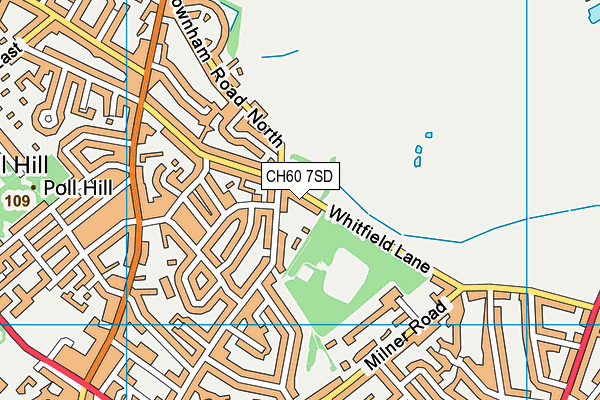 CH60 7SD map - OS VectorMap District (Ordnance Survey)