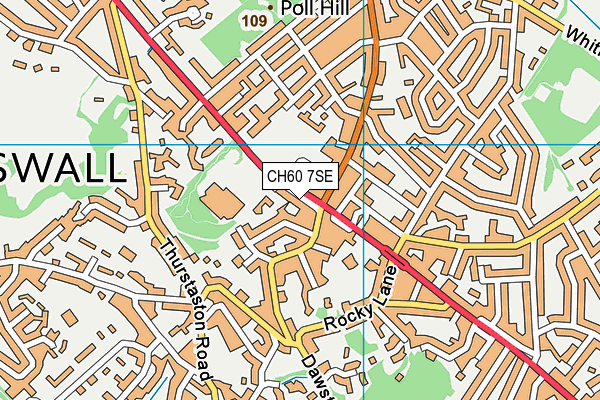 Snap Fitness (Heswall) map (CH60 7SE) - OS VectorMap District (Ordnance Survey)