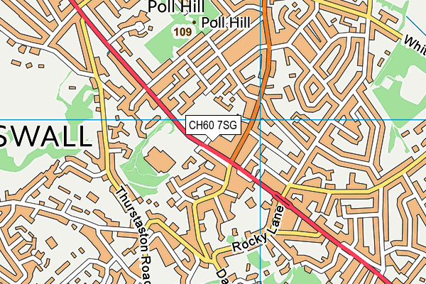 CH60 7SG map - OS VectorMap District (Ordnance Survey)