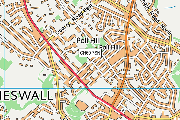 CH60 7SN map - OS VectorMap District (Ordnance Survey)