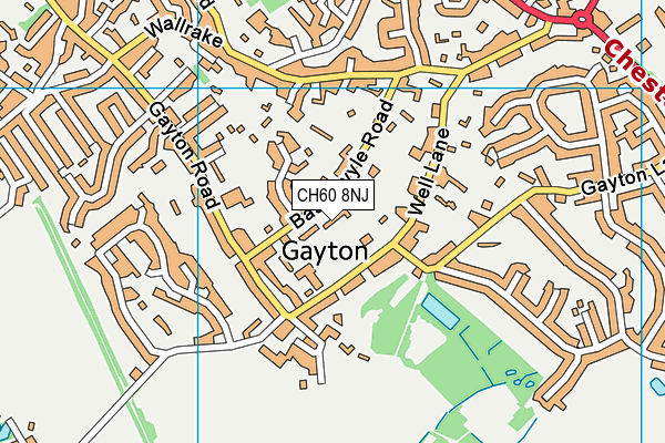 CH60 8NJ map - OS VectorMap District (Ordnance Survey)