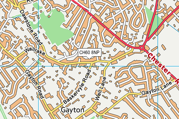 CH60 8NP map - OS VectorMap District (Ordnance Survey)