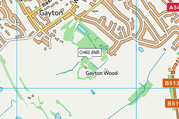 CH60 8NR map - OS VectorMap District (Ordnance Survey)