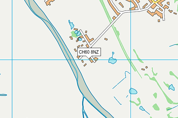 CH60 8NZ map - OS VectorMap District (Ordnance Survey)