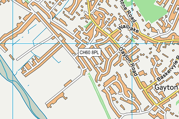 CH60 8PL map - OS VectorMap District (Ordnance Survey)