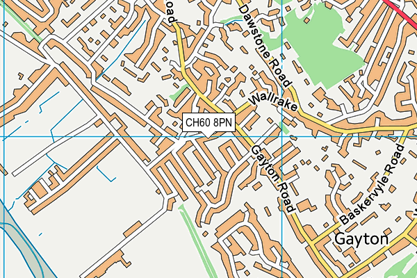 CH60 8PN map - OS VectorMap District (Ordnance Survey)