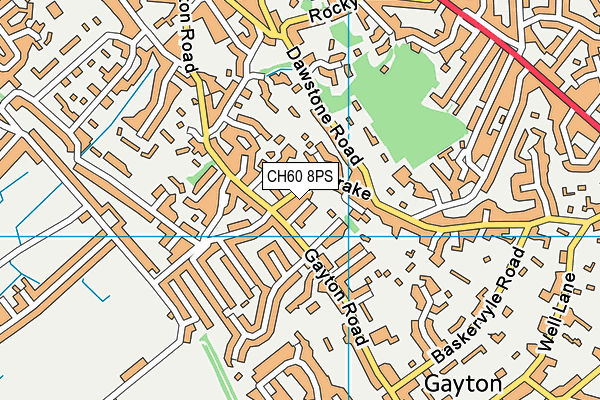 CH60 8PS map - OS VectorMap District (Ordnance Survey)