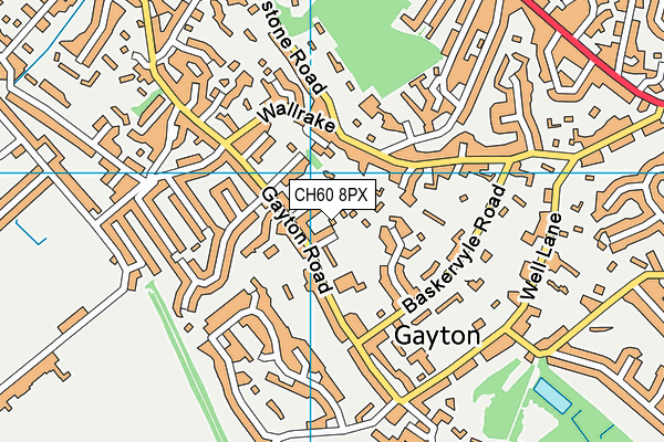 CH60 8PX map - OS VectorMap District (Ordnance Survey)