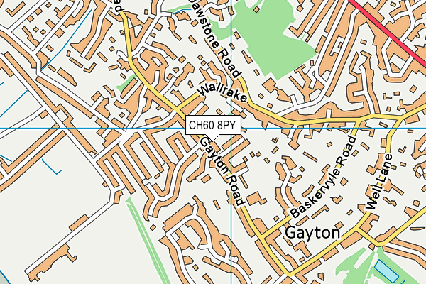 CH60 8PY map - OS VectorMap District (Ordnance Survey)