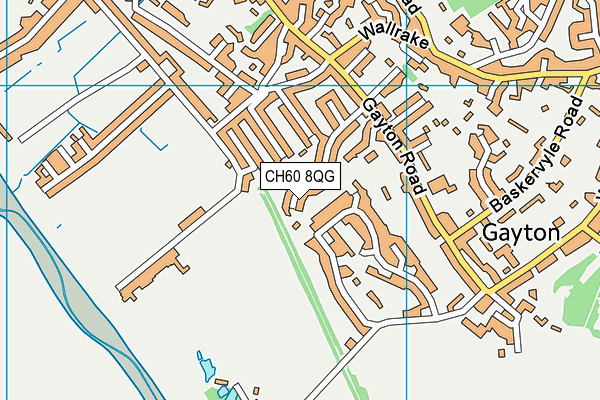 CH60 8QG map - OS VectorMap District (Ordnance Survey)