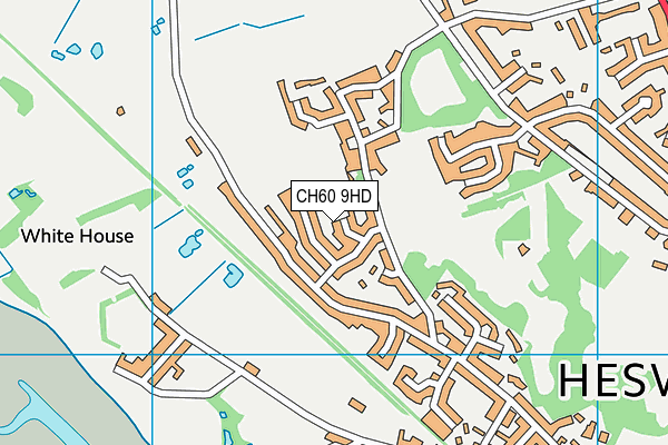 CH60 9HD map - OS VectorMap District (Ordnance Survey)