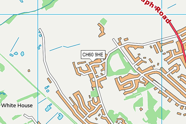 CH60 9HE map - OS VectorMap District (Ordnance Survey)