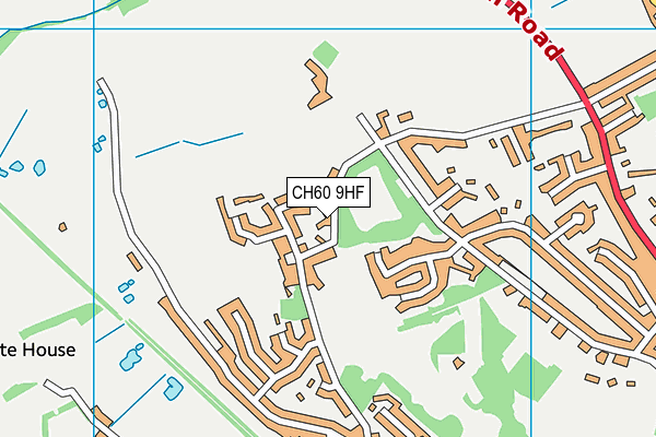 CH60 9HF map - OS VectorMap District (Ordnance Survey)