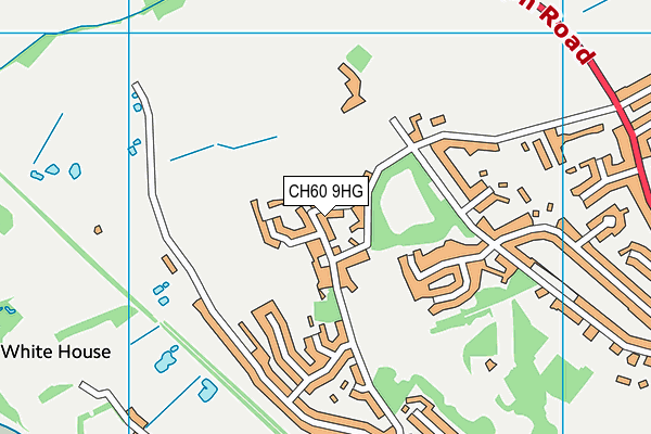 CH60 9HG map - OS VectorMap District (Ordnance Survey)
