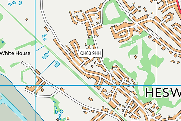 CH60 9HH map - OS VectorMap District (Ordnance Survey)