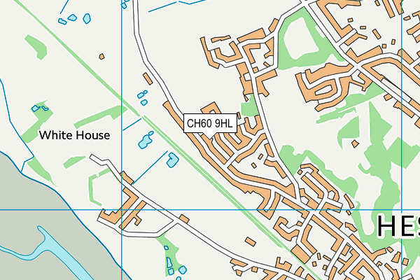 CH60 9HL map - OS VectorMap District (Ordnance Survey)