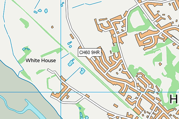 CH60 9HR map - OS VectorMap District (Ordnance Survey)