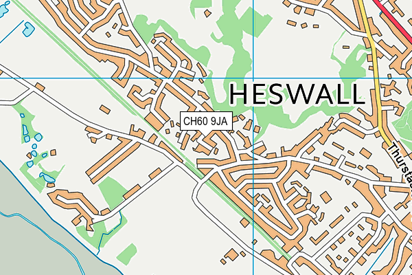 CH60 9JA map - OS VectorMap District (Ordnance Survey)