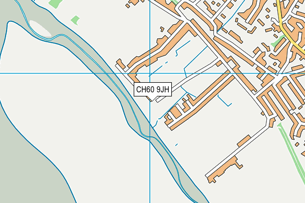 CH60 9JH map - OS VectorMap District (Ordnance Survey)