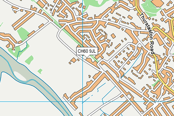 CH60 9JL map - OS VectorMap District (Ordnance Survey)